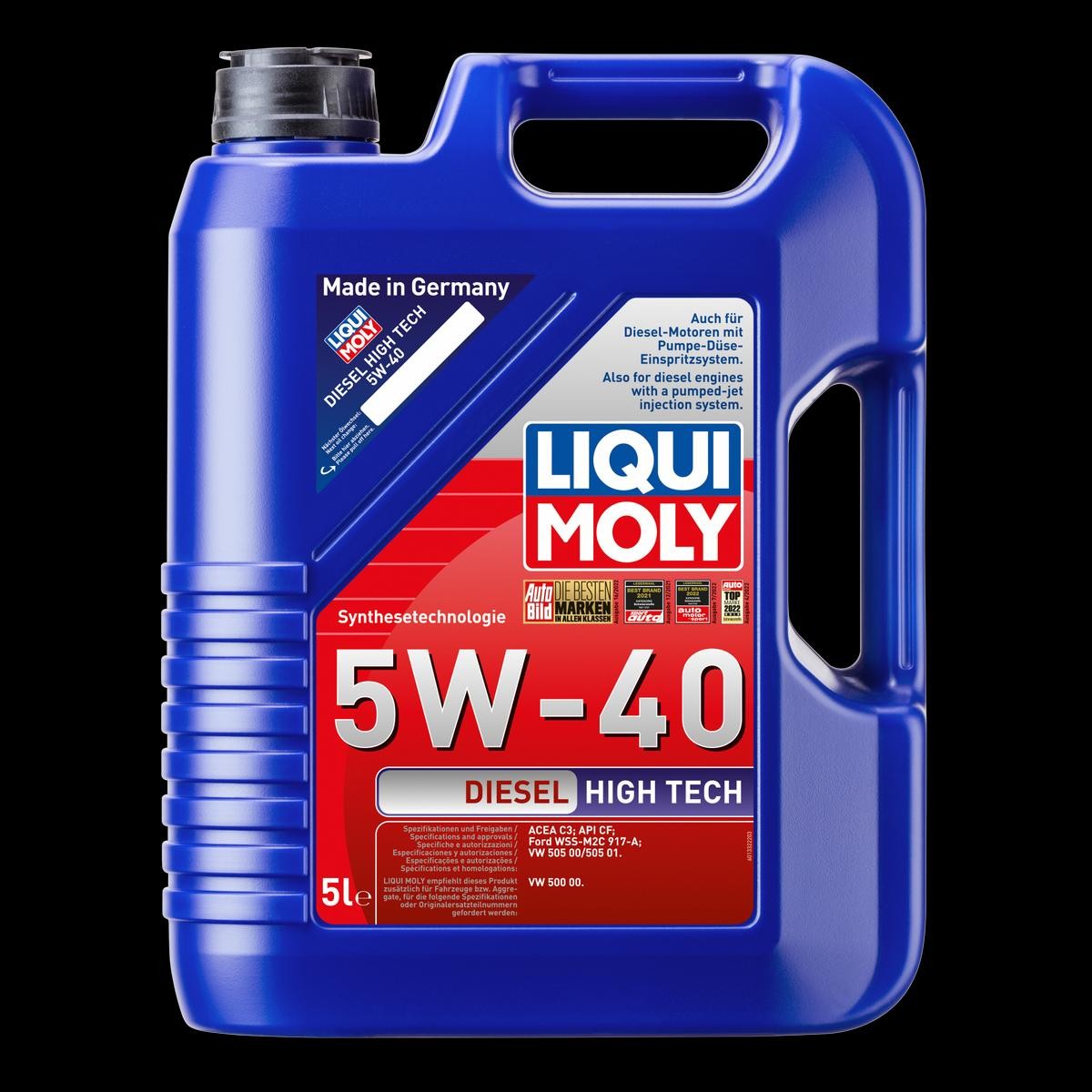 Auto oil LIQUI MOLY 5W-40, 5l longlife 2696
