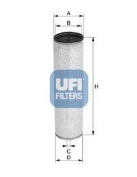 UFI 27.611.00 Secondary Air Filter 53, 51 mm