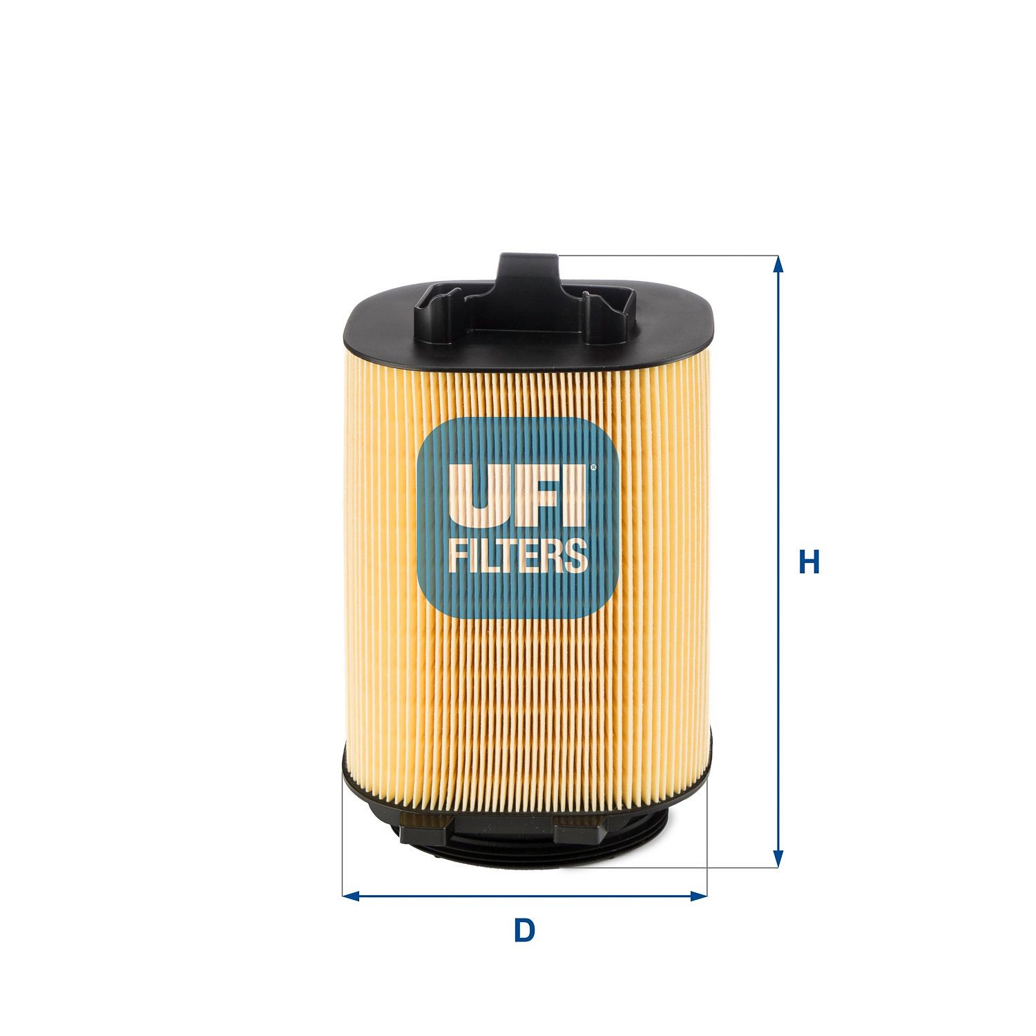 UFI 27.A92.00 Air filter 255mm, 139mm, Filter Insert
