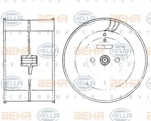 8EW 009 160-131 HELLA Heater blower motor MERCEDES-BENZ HELLA BLACK MAGIC