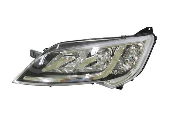 ALKAR Left, H7/H7, WY21W, W21/5W, chrome, with daytime running light, with electric motor Front lights 2751922 buy