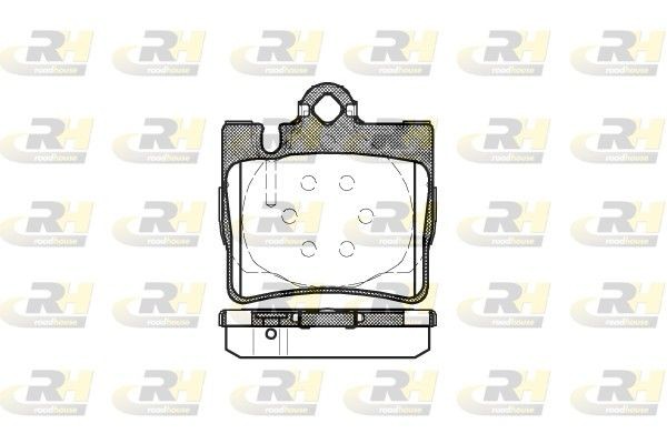PSX277000 ROADHOUSE Rear Axle, prepared for wear indicator, with adhesive film, with accessories Height: 72mm, Thickness: 16mm Brake pads 2770.00 buy