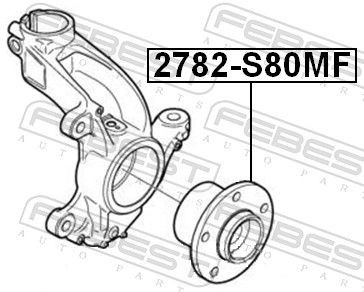 2782S80MF Wheel hub bearing kit FEBEST 2782-S80MF review and test