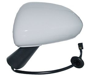ABAKUS 2813M01 Wing mirror Left, grey, primed, Electric, Aspherical, for left-hand drive vehicles