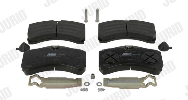 29244 JURID prepared for wear indicator, with accessories Height 1: 113,7mm, Height: 113,7mm, Width: 207,6mm, Thickness 1: 30mm, Thickness: 35mm Brake pads 2924405390 buy