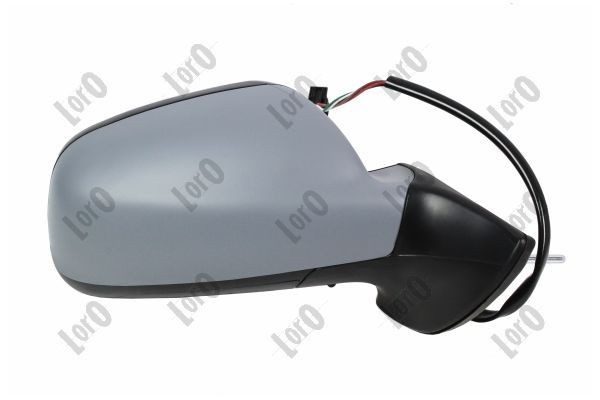 ABAKUS 2926M02 Wing mirror Right, grey, primed, Electric, Blue-tinted, Convex, Heatable, with thermo sensor, for left-hand drive vehicles