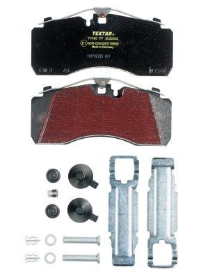 29287 TEXTAR prepared for wear indicator, with accessories Height: 92,3mm, Width: 210,9mm, Thickness: 30mm Brake pads 2932002 buy