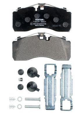 29361 TEXTAR prepared for wear indicator, with accessories Height: 92,5mm, Width: 210,7mm, Thickness: 30mm Brake pads 2936101 buy