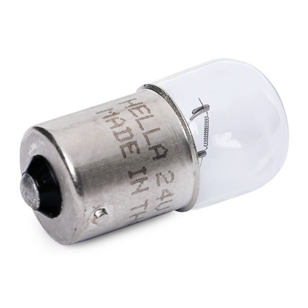 HELLA 813124 Bulb, licence plate light 24V 10W, R10W, BA15s, Halogen