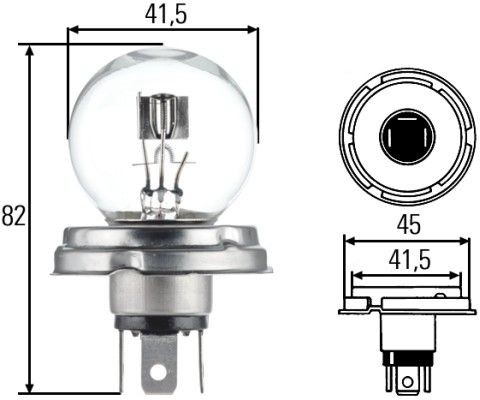 Original 8GD 002 088-071 HELLA Headlight bulbs FIAT