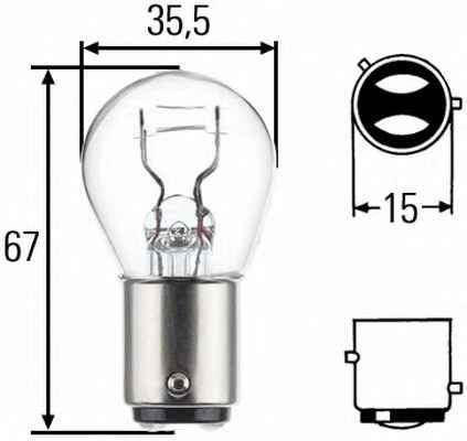 Volkswagen PASSAT Stop light bulb 944692 HELLA 8GD 004 772-151 online buy