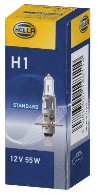 HELLA 8GH 002 089-133 Bulb, spotlight H1 12V 55W P14.5s, 3300K, Halogen, ECE approved