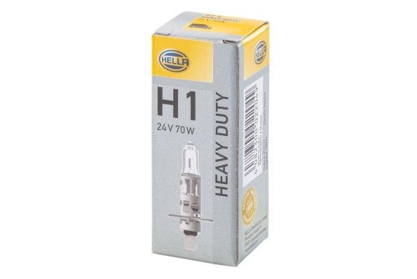 HELLA 8GH 002 089-251 Bulb, spotlight H1 24V 70W P14.5s, Halogen, ECE approved