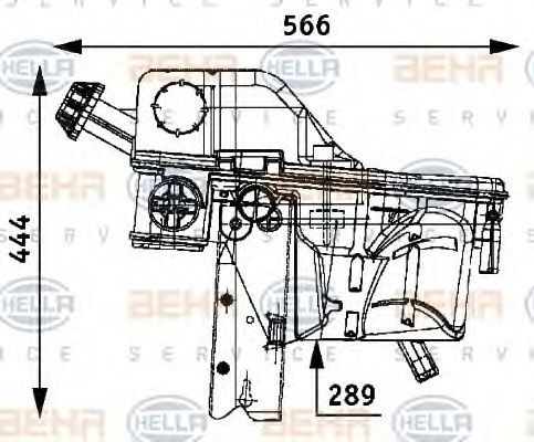 Great value for money - HELLA Coolant expansion tank 8MA 376 705-081