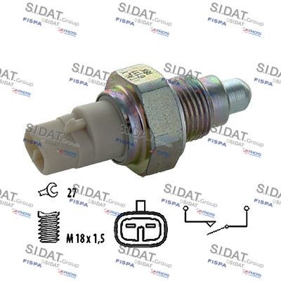SIDAT 3.234208 Reverse light switch J84 210 120 40