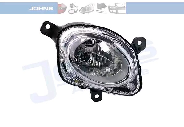 JOHNS 30 04 10-05 Headlight Right, H7, with daytime running light, without bulb holder