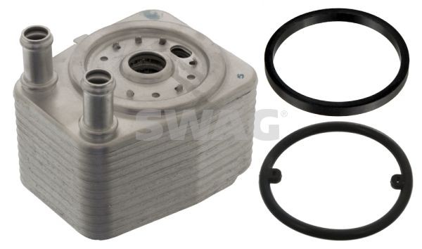 SWAG 30 10 0746 Engine oil cooler with gaskets/seals