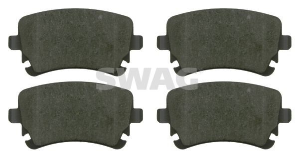 SWAG 30 91 6588 Brake pad set Rear Axle, excl. wear warning contact, prepared for wear indicator