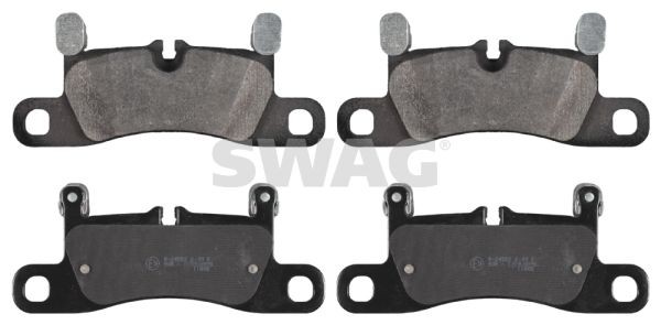 24721 SWAG Rear Axle, prepared for wear indicator Width: 76mm, Thickness 1: 17mm Brake pads 30 91 6809 buy
