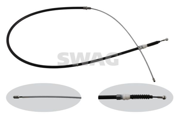 SWAG 30936349 Hand brake cable 6C0609721