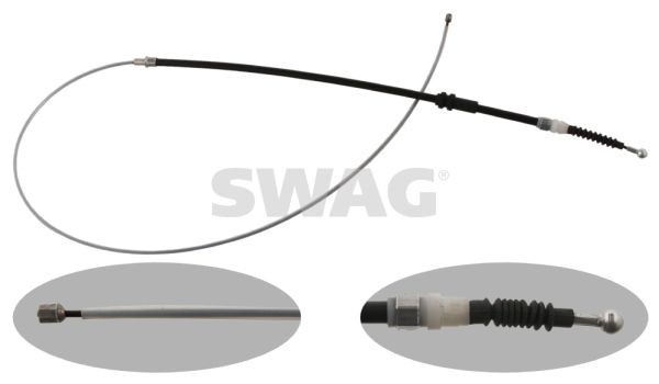 SWAG 30937218 Hand brake cable 2K5609721C