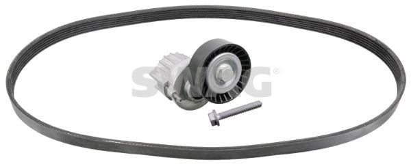 SWAG with screw, with tensioner element Length: 1070mm, Number of ribs: 6 Serpentine belt kit 30 94 0308 buy
