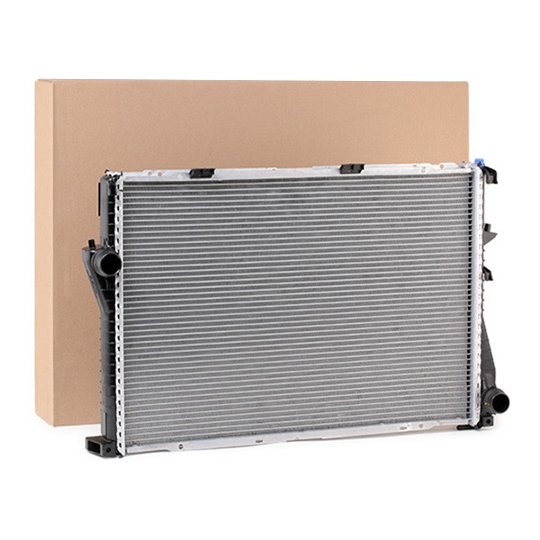 HELLA for vehicles with/without air conditioning, 650 x 438 x 34 mm, HELLA BLACK MAGIC, Brazed cooling fins Radiator 8MK 376 712-481 buy