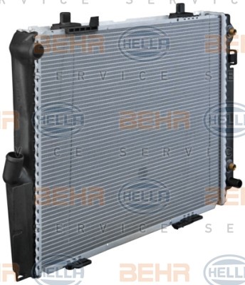 HELLA Radiator, engine cooling 8MK 376 712-531 suitable for Mercedes W201