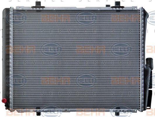 HELLA 8MK376712-531 Engine radiator for vehicles with/without air conditioning, 554 x 424 x 32 mm, HELLA BLACK MAGIC, Automatic Transmission, Manual Transmission, Brazed cooling fins