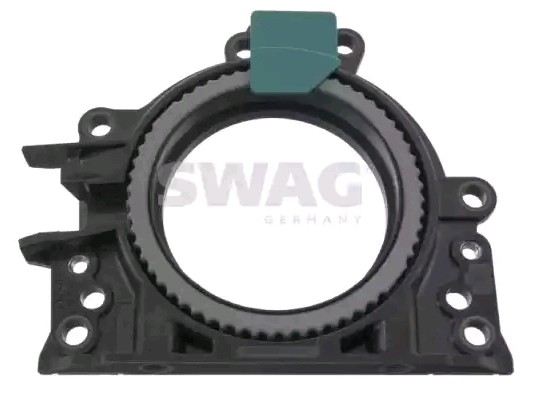 30 94 8608 SWAG Crankshaft oil seal SEAT with flange, transmission sided, PTFE (polytetrafluoroethylene)