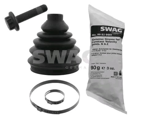 SWAG Front Axle, Wheel Side, Thermoplast, with grease, with clamps, with screw Inner Diameter 2: 29, 97mm CV Boot 30 94 9070 buy