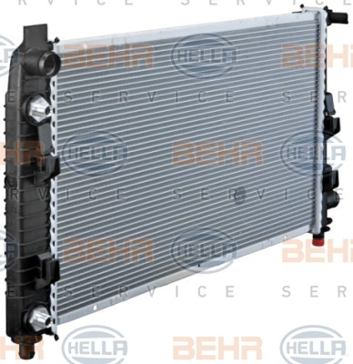 HELLA Radiator, engine cooling 8MK 376 713-051 suitable for MERCEDES-BENZ A-Class, VANEO