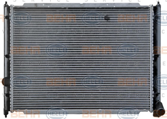8MK 376 713-631 HELLA Radiators DAIHATSU for vehicles with/without air conditioning, 569 x 426 x 42 mm, HELLA BLACK MAGIC, Automatic Transmission, Manual Transmission, Brazed cooling fins