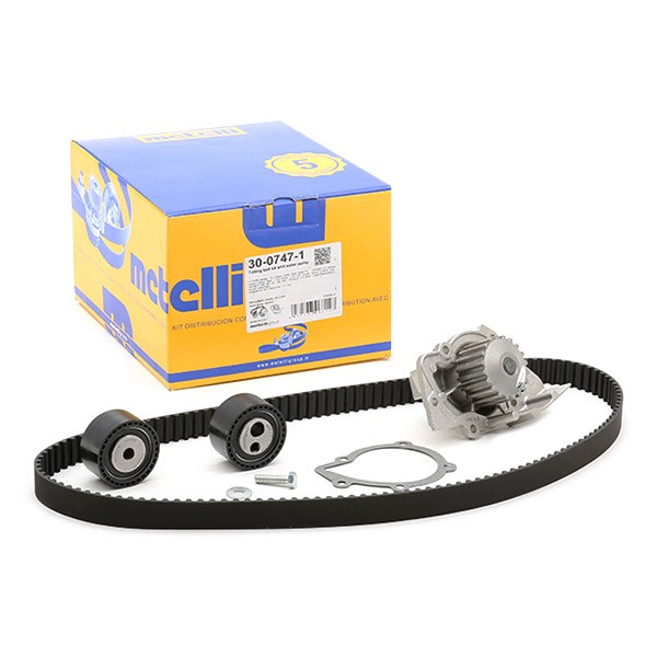 Fiat DUCATO Water pump and timing belt kit METELLI 30-0747-1 cheap