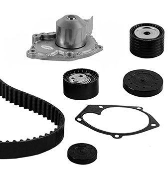 METELLI 30-0822-3 Water pump and timing belt kit Width 1: 27 mm, for toothed belt drive