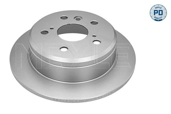 MEYLE 30-15 523 0019/PD Brake disc Rear Axle, 269x10mm, 5x114,3, solid, Chrome-(VI)- free passivation