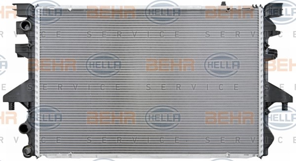 HELLA for vehicles with/without air conditioning, 710 x 468 x 40 mm, HELLA BLACK MAGIC, Automatic Transmission, Manual Transmission, Brazed cooling fins Radiator 8MK 376 719-171 buy