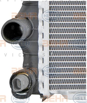8MK376719-171 Radiator 8MK 376 719-171 HELLA for vehicles with/without air conditioning, 710 x 468 x 40 mm, HELLA BLACK MAGIC, Automatic Transmission, Manual Transmission, Brazed cooling fins