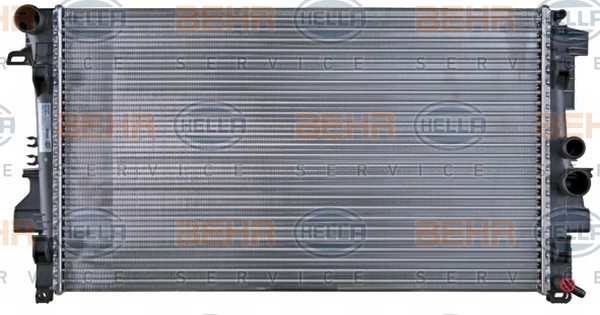 HELLA for vehicles with/without air conditioning, 680 x 405 x 26 mm, HELLA BLACK MAGIC, with screw, Manual Transmission, Mechanically jointed cooling fins Radiator 8MK 376 719-741 buy