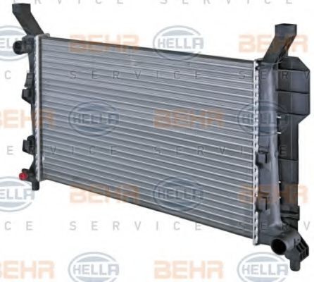 HELLA Radiator, engine cooling 8MK 376 721-021 suitable for MERCEDES-BENZ A-Class, B-Class