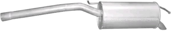 original VW Caddy 3 Exhaust silencer sports and universal POLMO 30.277