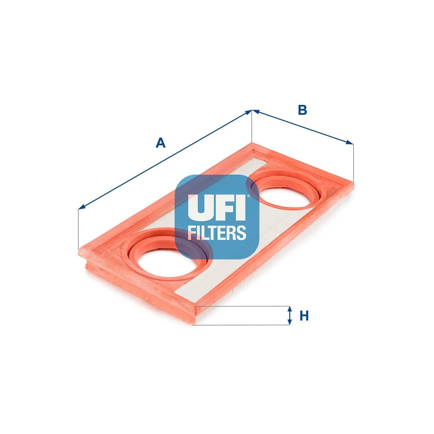 UFI 26, 26,0mm, 151mm, 324mm Length: 324mm, Width: 151mm, Height: 26, 26,0mm Engine air filter 30.306.00 buy