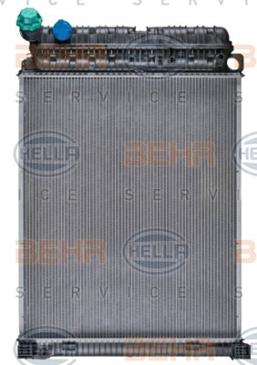 HELLA 815 x 668 x 42 mm, HELLA BLACK MAGIC, Brazed cooling fins Radiator 8MK 376 721-261 buy