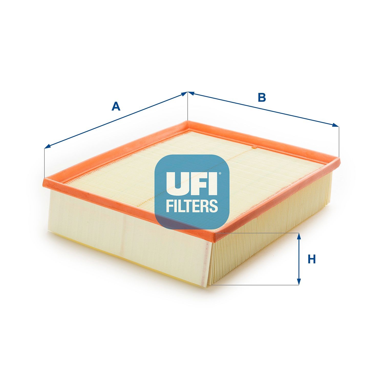 UFI 30.509.00 Air filter 62mm, 232mm, 283mm, Filter Insert