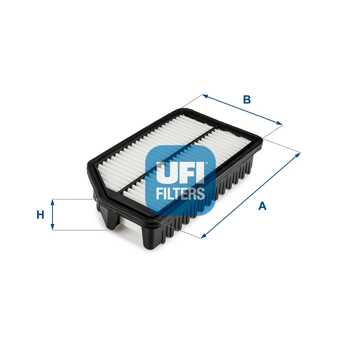UFI 54mm, 146mm, 266mm, Filter Insert Length: 266mm, Width: 146mm, Height: 54mm Engine air filter 30.634.00 buy