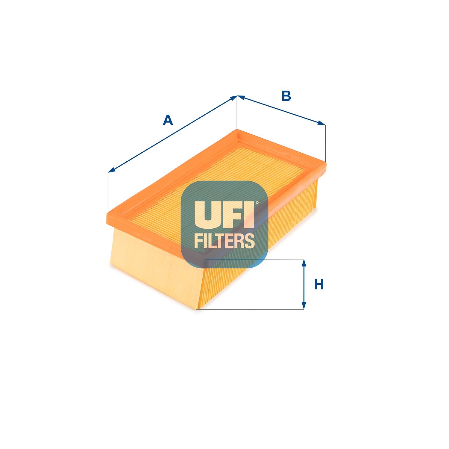 UFI 63mm, 121mm, 239mm, Filter Insert Length: 239mm, Width: 121mm, Height: 63mm Engine air filter 30.638.00 buy