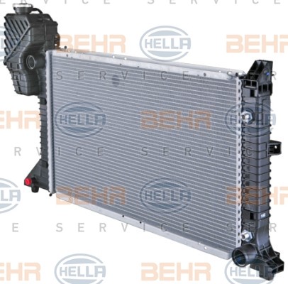 HELLA 8MK376721-441 Engine radiator for vehicles with air conditioning, 680 x 406 x 42 mm, HELLA BLACK MAGIC, Automatic Transmission, Manual Transmission, Brazed cooling fins