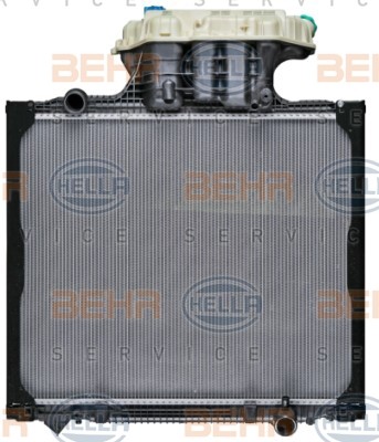 HELLA 938 x 765 x 42 mm, HELLA BLACK MAGIC, Brazed cooling fins Radiator 8MK 376 721-711 buy