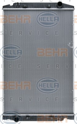 HELLA 8MK 376 721-741 Kühler, Motorkühlung für IVECO Stralis LKW in Original Qualität