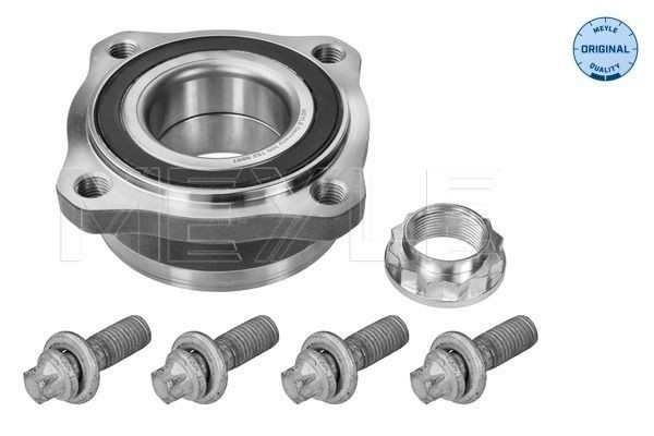 MEYLE 300 752 0007 Wheel Hub 4, with integrated magnetic sensor ring, with integrated wheel bearing, with attachment material, Rear Axle, ORIGINAL Quality